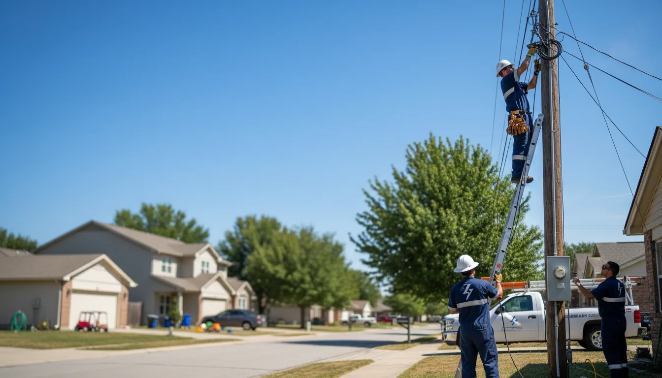 Residential electrician providing installation services in Baileys Harbor, WI